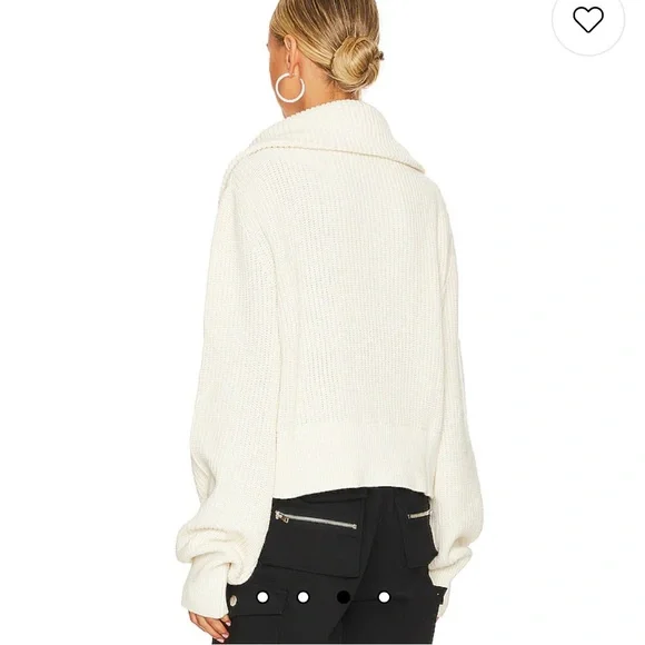 NWT Varley Mentone Half Zip Sweater in Egret - XS - Picture 4 of 9
